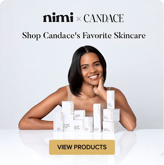 Advertisement for https://www.nimiskincare.com/pages/candace